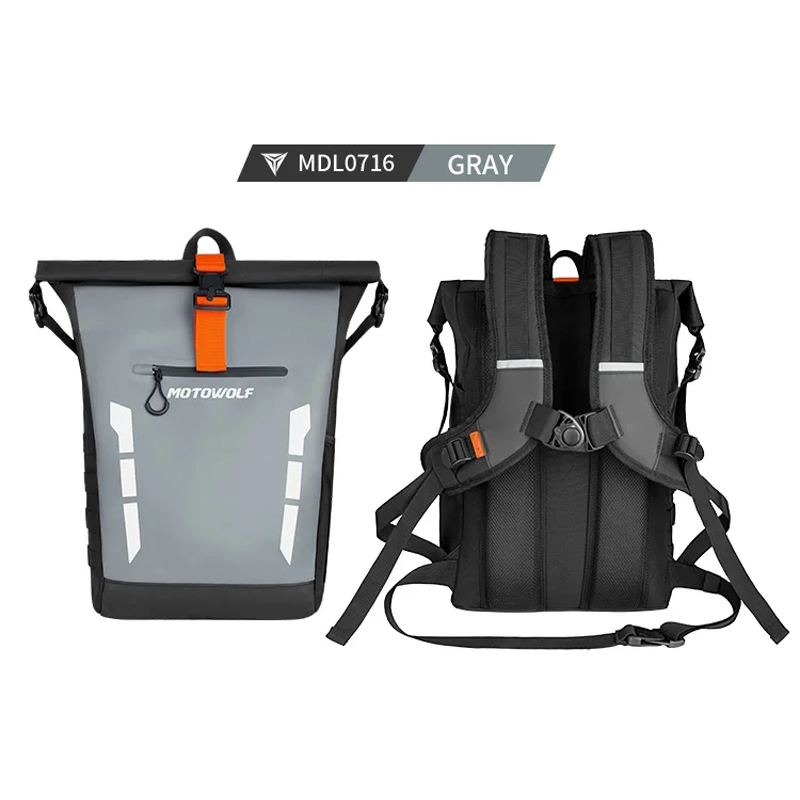 Motorcycle Gear Backpack - Водонепроницаемый мотоциклетный рюкзак Motowolf, прочная мотоциклетная