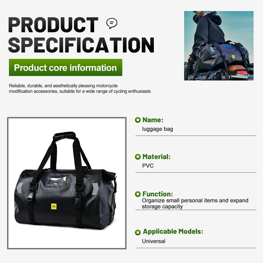 Водонепроницаемая ПВХ-сумка дл – обзор и цена Motorcycle Gear Backpack